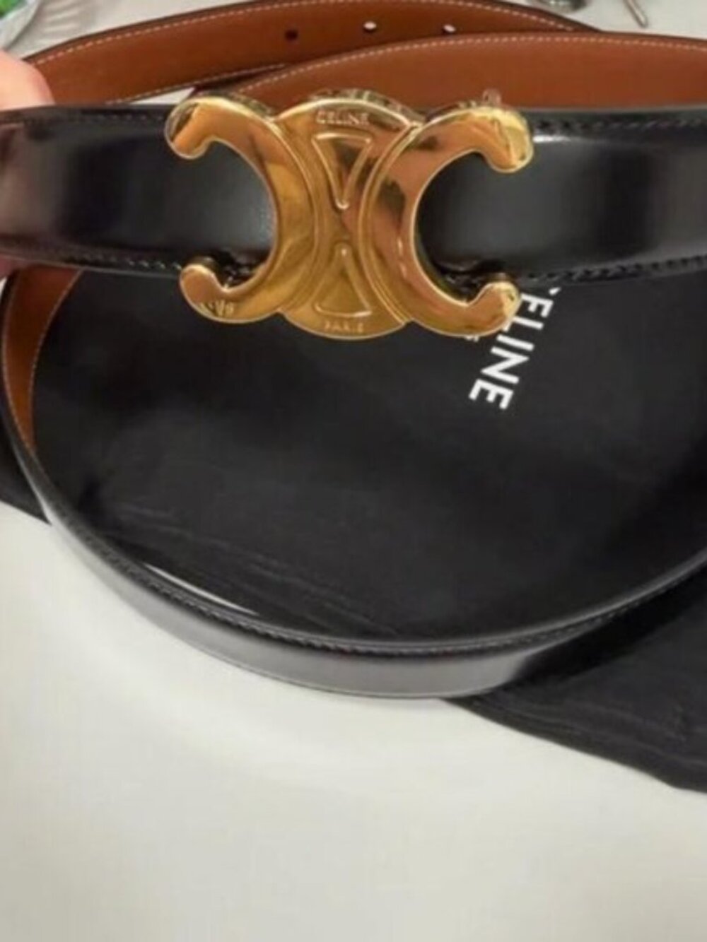 CELINE Double-sided belt  90cm